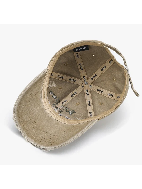Washed 3D Letters Embroidery Baseball Caps - Image 3