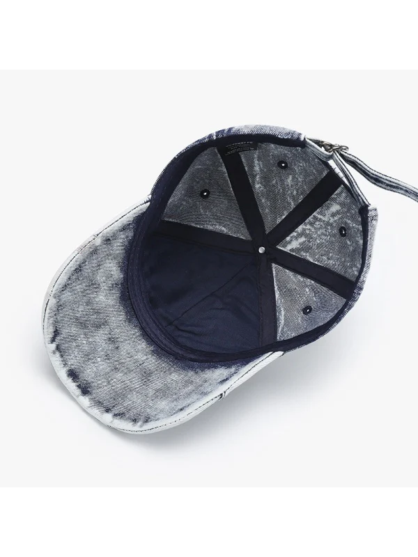 Denim Distressed Washed Shade Baseball Caps - Image 3