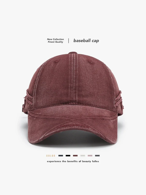 Distressed Letter Embroidery Baseball Caps