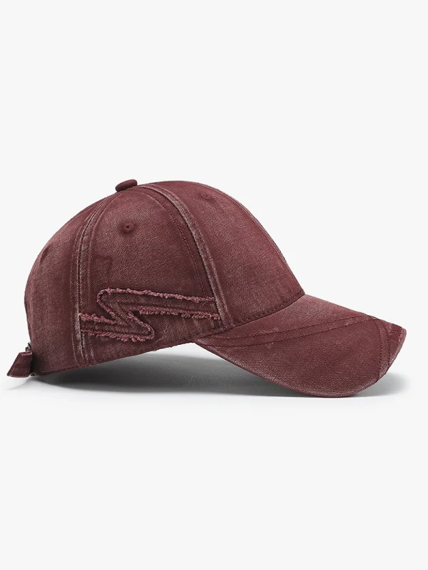 Distressed Letter Embroidery Baseball Caps - Image 2
