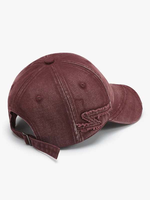 Distressed Letter Embroidery Baseball Caps - Image 3