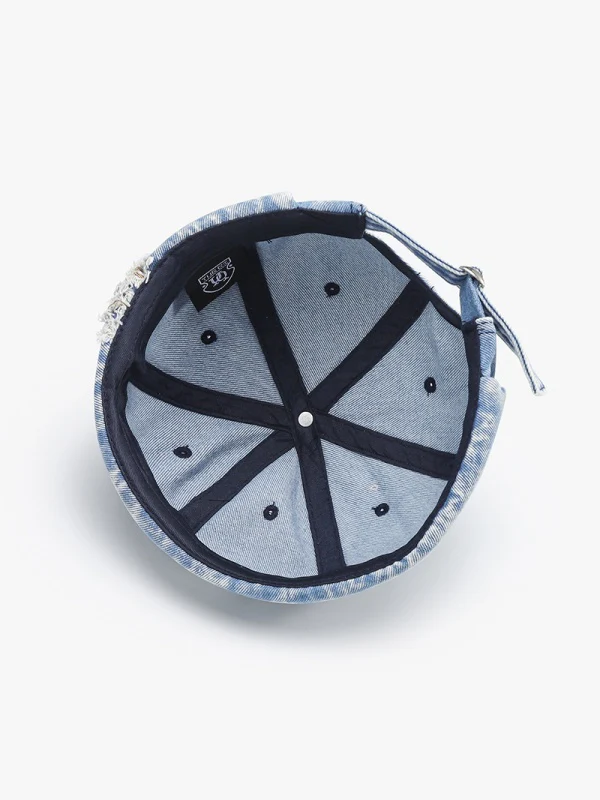Distressed Washed Denim Hip Hop Melon-shaped Hat - Image 3
