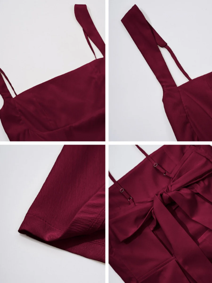 Sleeveless Backless Bow Big Swing Mini&Short Dresses - Image 5