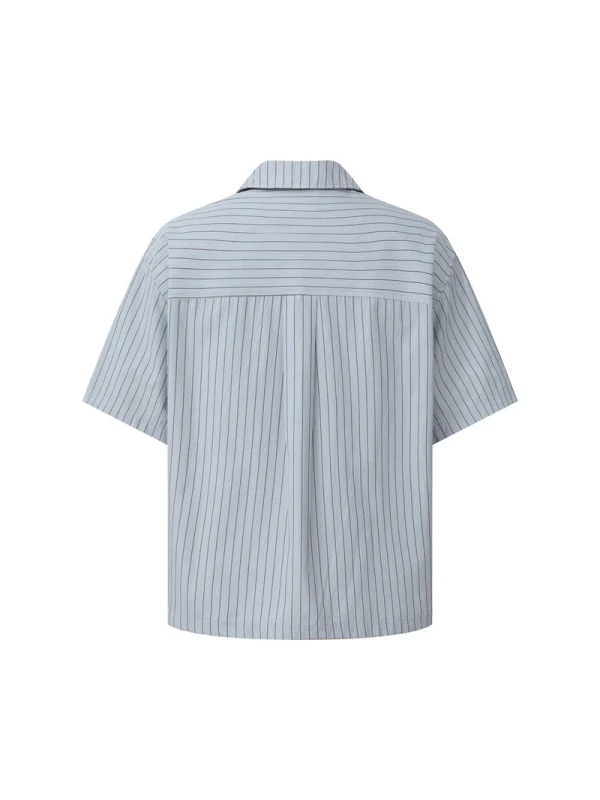 Cuban Territory Vertical Stripe Vacation Shirts - Image 3