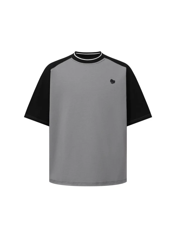 Color-blocked Letter Printed T-shirts - Image 6