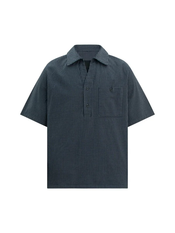 Plaid Layered-look Polo Shirt - Image 2