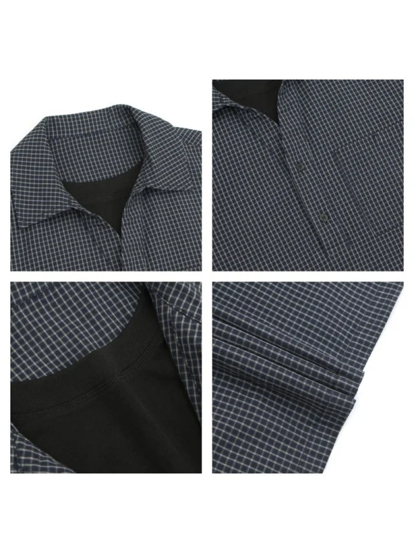 Plaid Layered-look Polo Shirt - Image 4