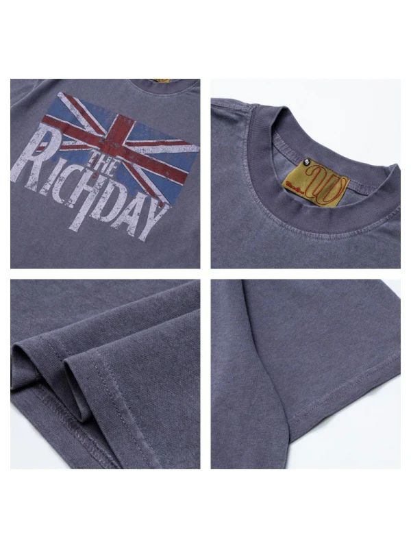 Distressed Retro Printed T-shirts - Image 4