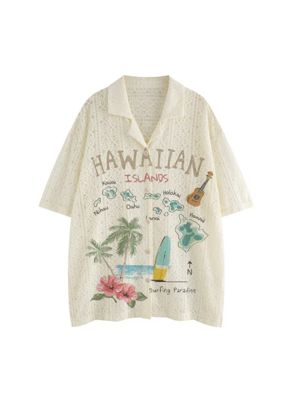 Lace Hawaii Printed Shirts - Image 3