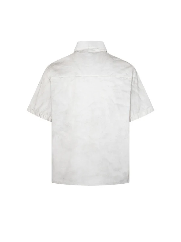 Distressed Dark Graffiti Printed Shirts - Image 3