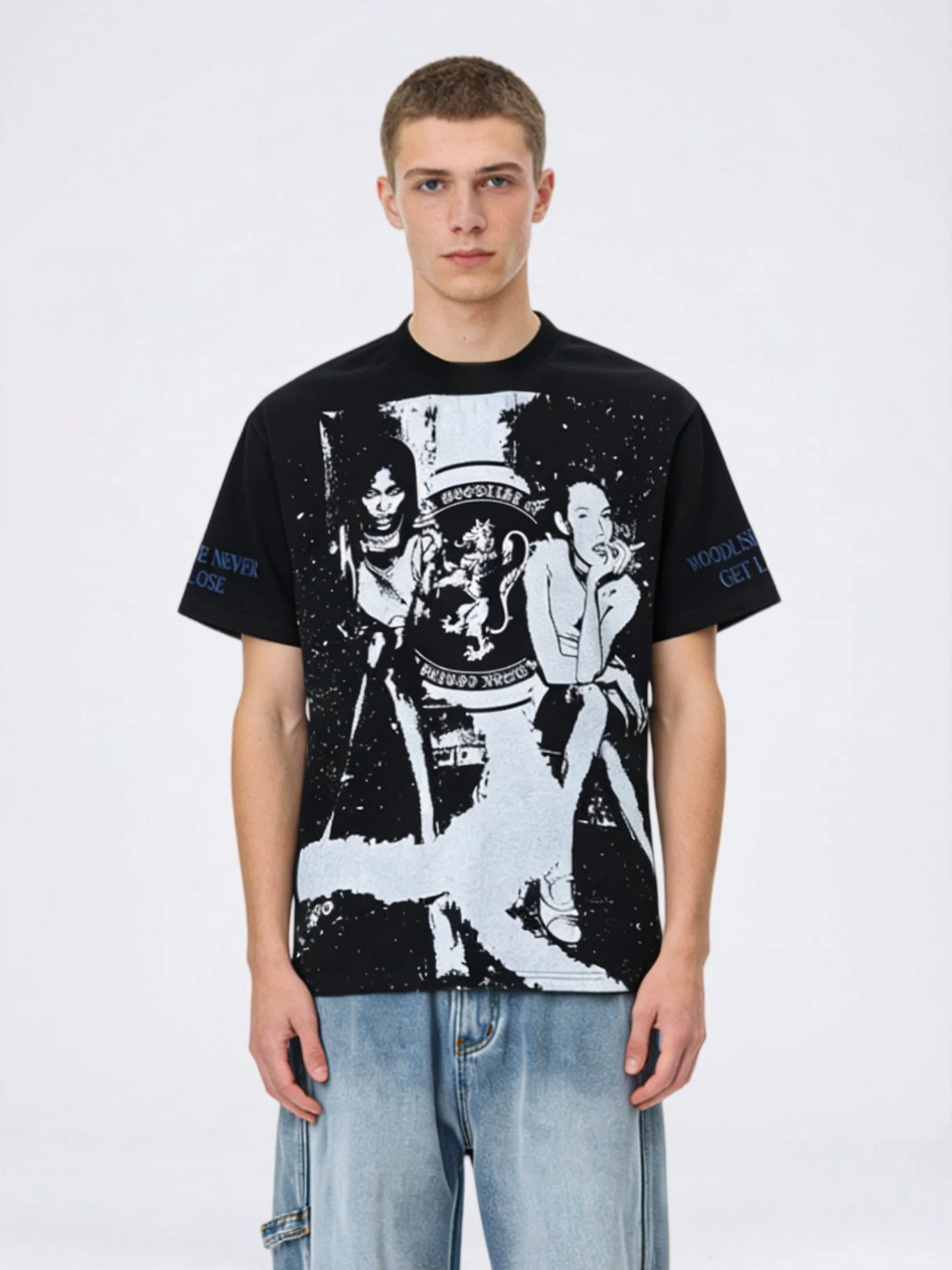 Rock Retro Portrait Printed T-shirts