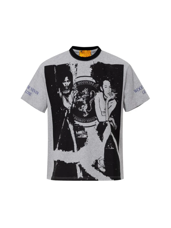 Rock Retro Portrait Printed T-shirts - Image 4