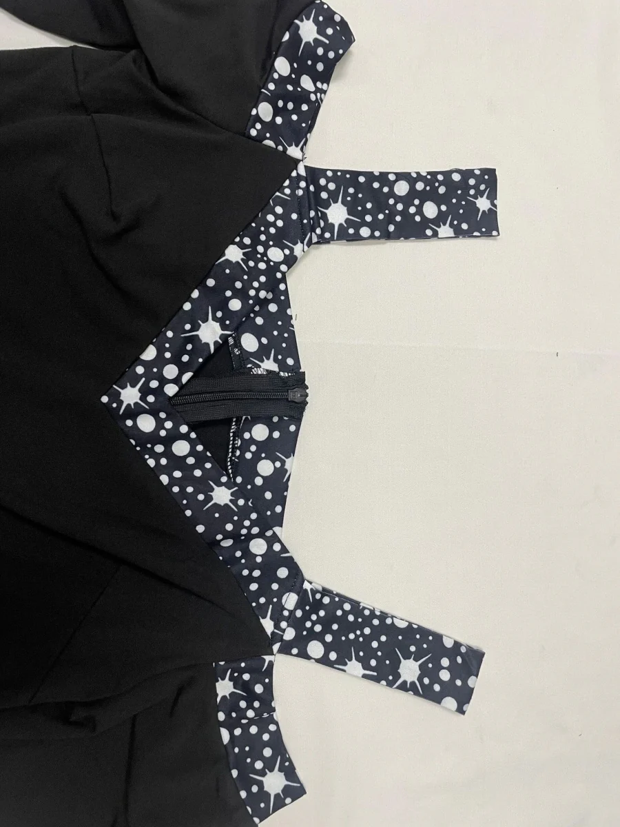 Polka Dot Print Off-shoulder Wide Leg Jumpsuits - Image 5