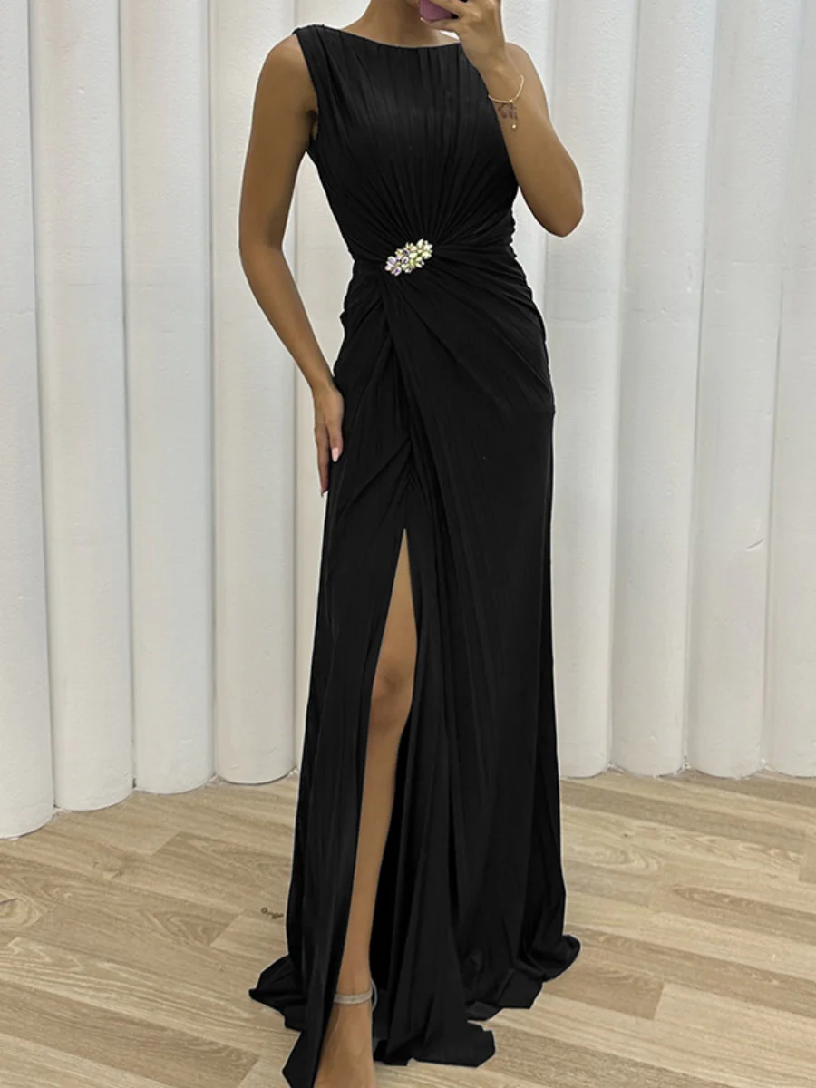 Crimp Slits Parties Maxi Dresses - Image 5
