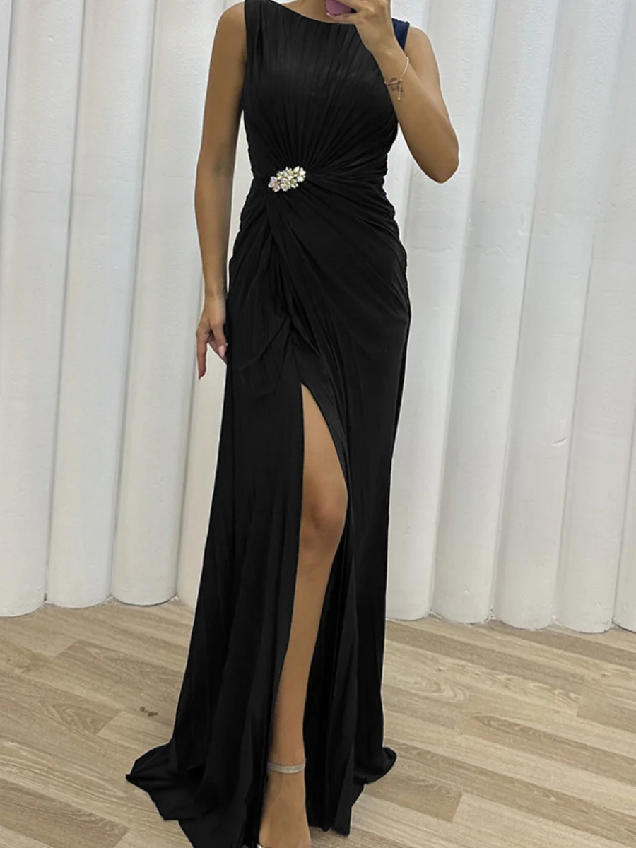 Crimp Slits Parties Maxi Dresses - Image 7