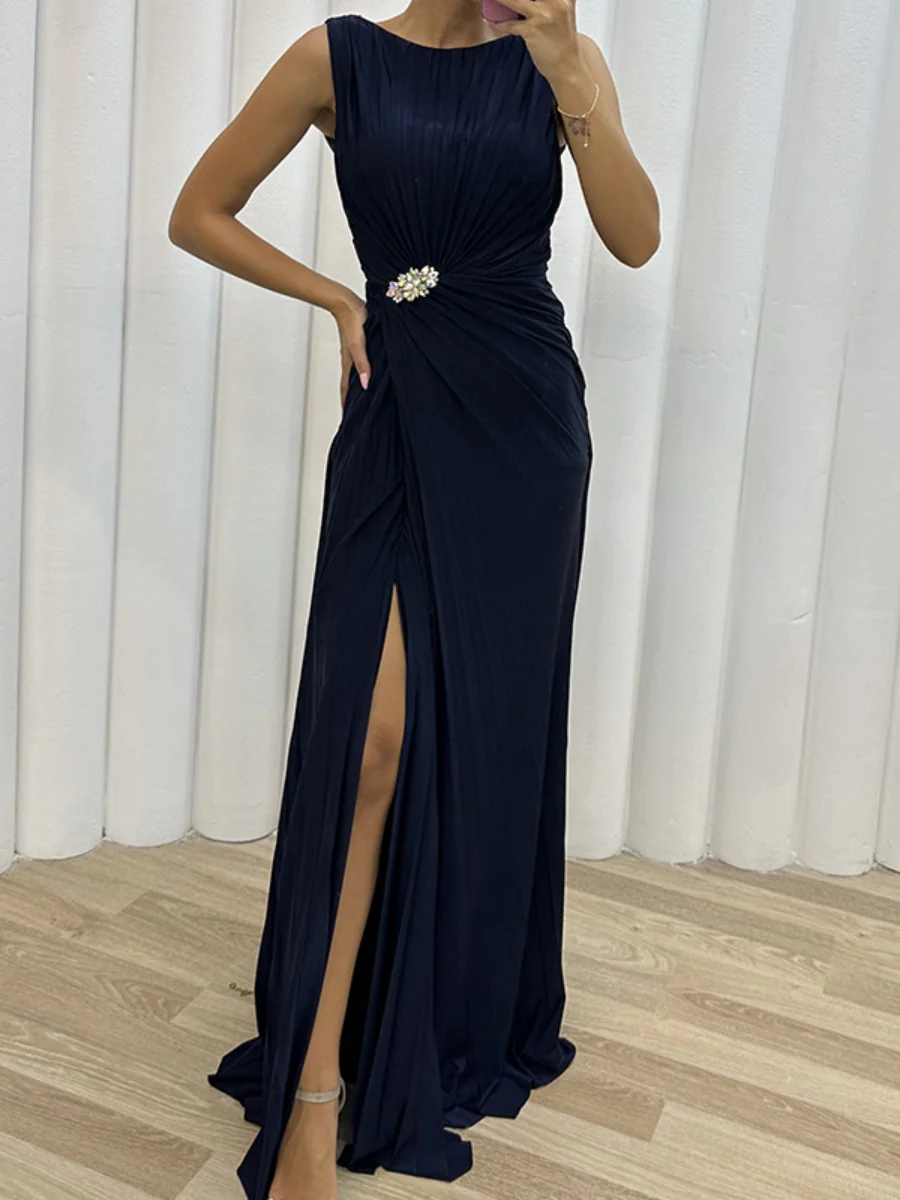 Crimp Slits Parties Maxi Dresses - Image 9