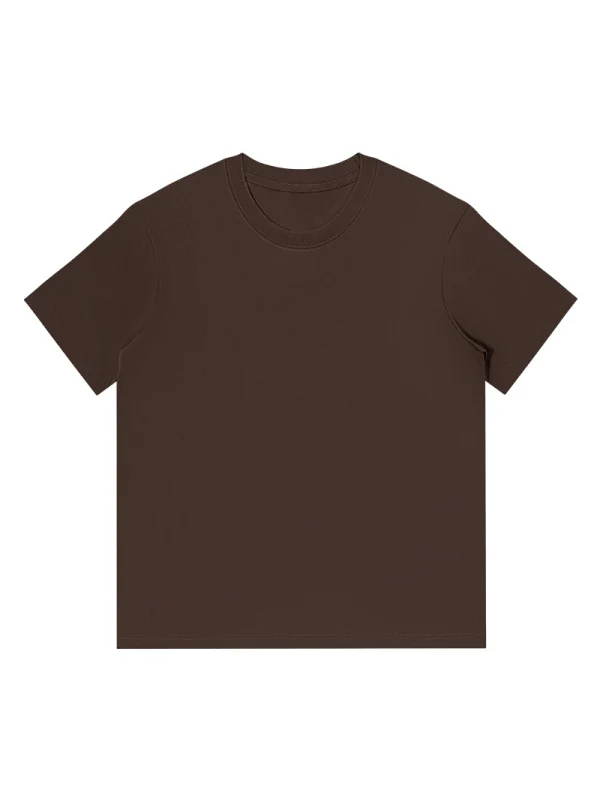 Loose-fit Leisure Solid Color T-shirts - Image 8