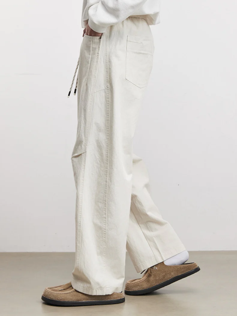 Loose-fit Simple Versatile Straight-fit Pants - Image 3