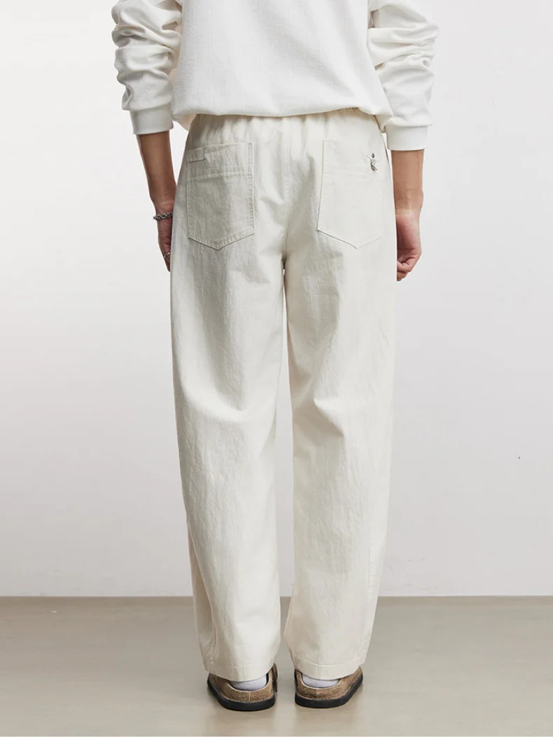 Loose-fit Simple Versatile Straight-fit Pants - Image 4