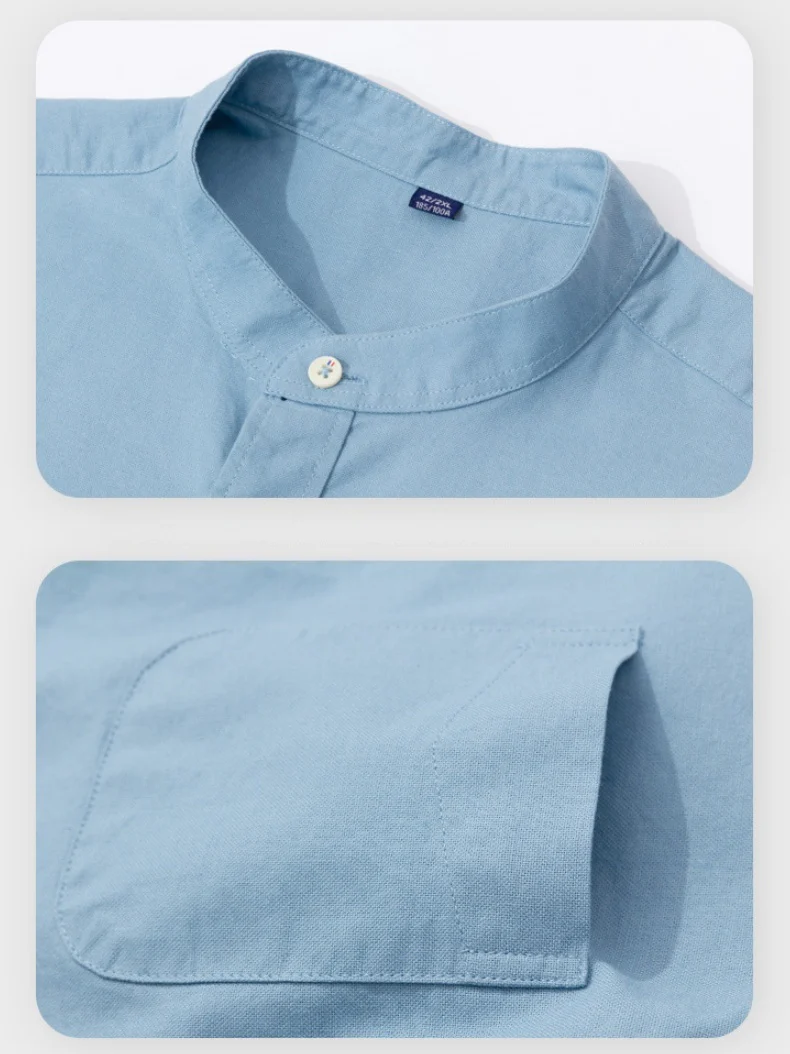 Leisure Stand Collar Shirts - Image 3