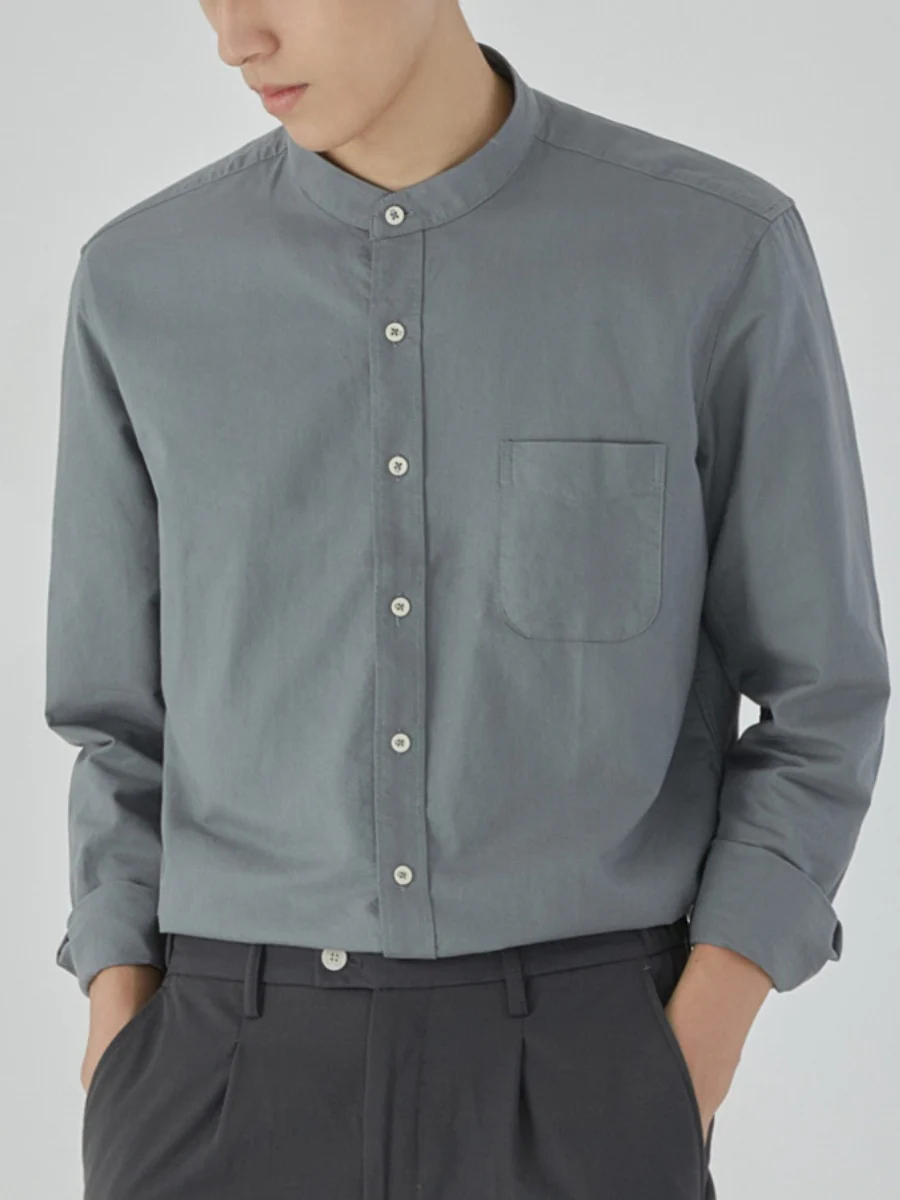 Leisure Stand Collar Shirts - Image 5