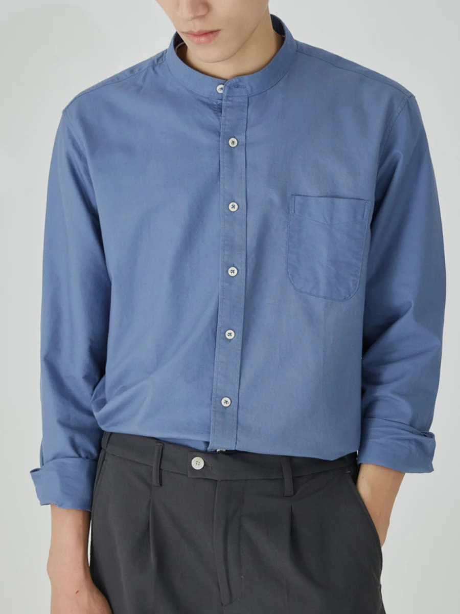 Leisure Stand Collar Shirts - Image 7