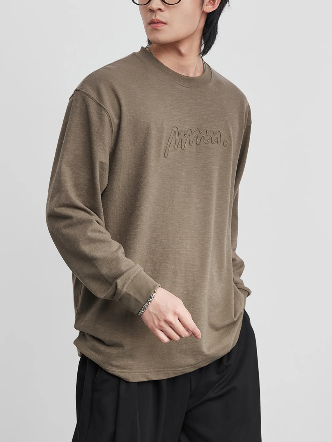 Letter Embroidery T-shirts - Image 2