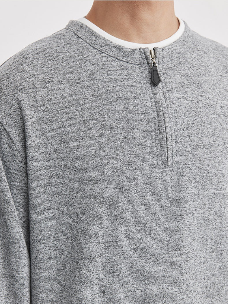 Half Zipper Layered-look T-shirts - Image 3