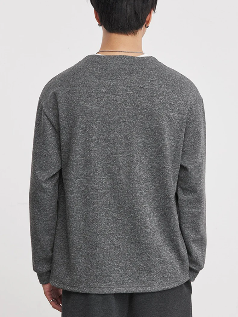 Layered-look Henry Collar T-shirts - Image 3