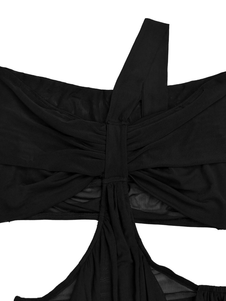 Gauze Sexy Bare Waist Parties Maxi Dresses - Image 16
