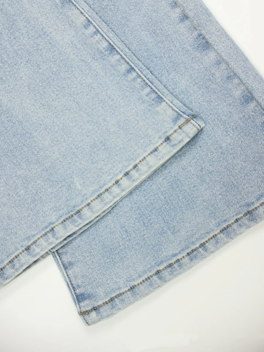 Washed Slim-fit High Stretch Low-rise Flared Jeans - Image 7