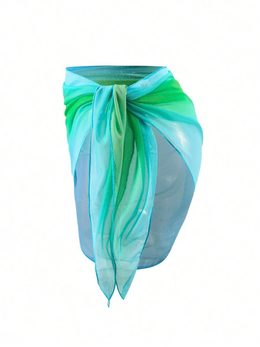 Gradient Color Tie Beach Dress - Image 12