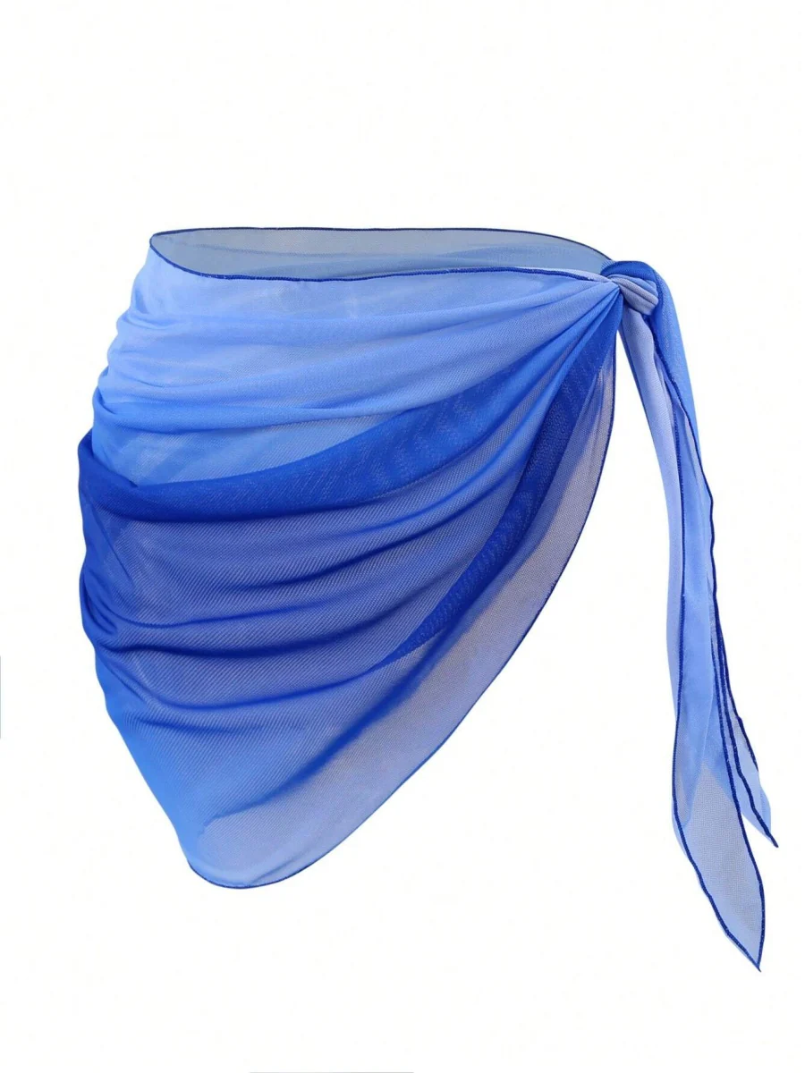 Gradient Color Tie Beach Dress - Image 13