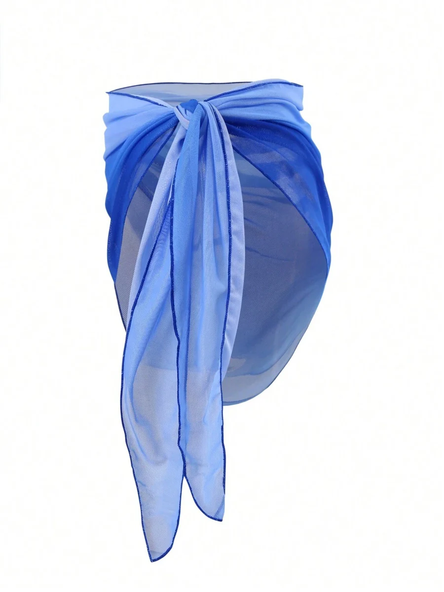 Gradient Color Tie Beach Dress - Image 15