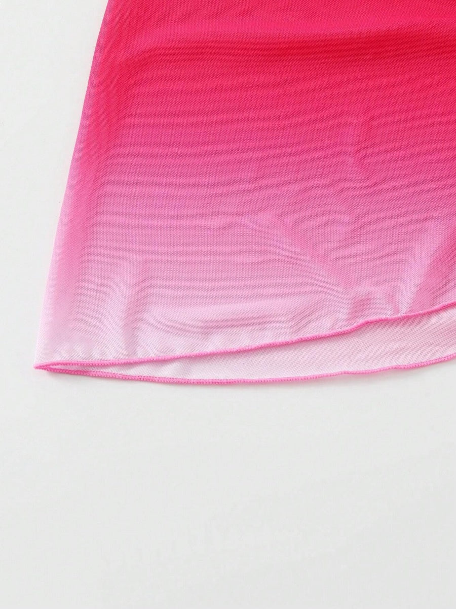 Gradient Color Tie Beach Dress - Image 19