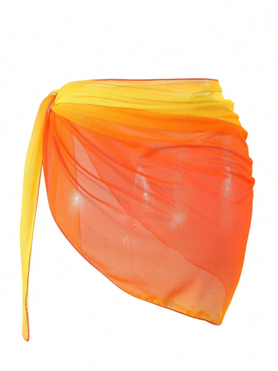 Gradient Color Tie Beach Dress - Image 2