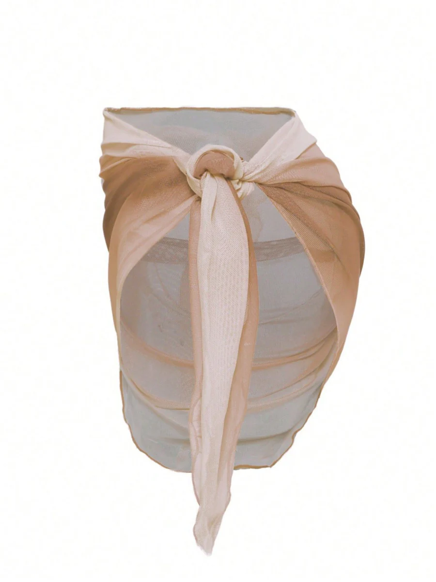 Gradient Color Tie Beach Dress - Image 6