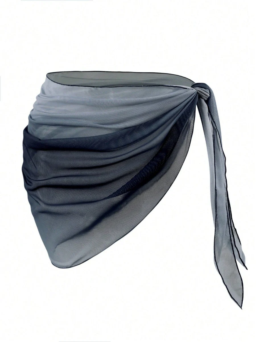Gradient Color Tie Beach Dress - Image 7