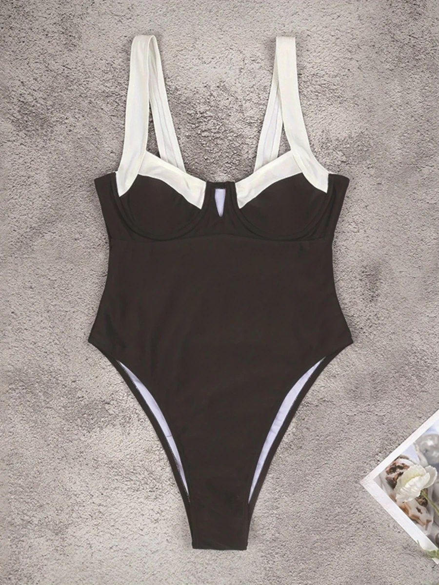 Black And White Contrast One-pieces - Image 4