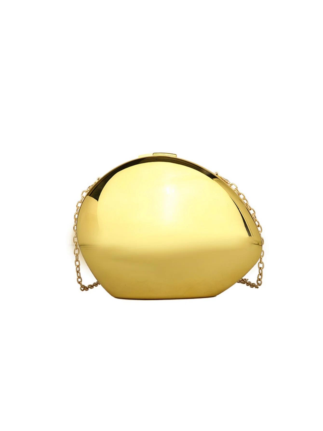 Oval Acrylic Seashell Evening Crossbody Bag - Image 9