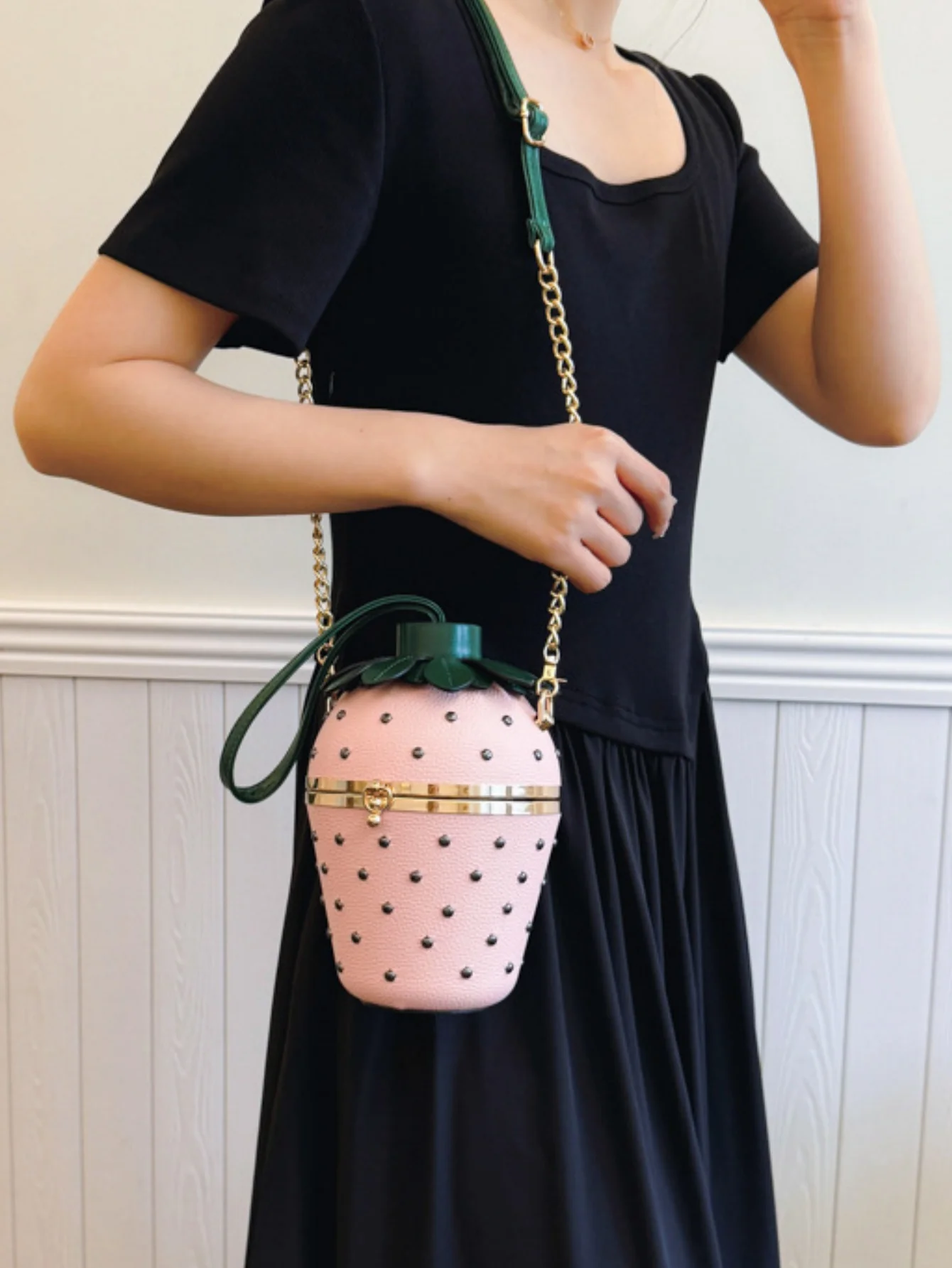 Strawberry Design Fun Crossbody Bag