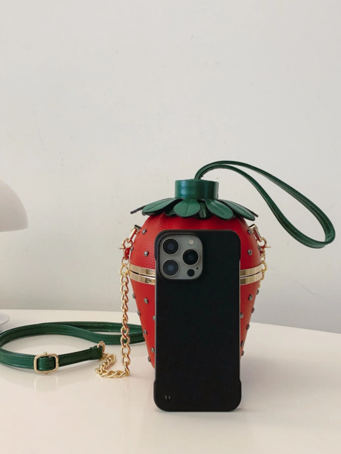 Strawberry Design Fun Crossbody Bag - Image 11
