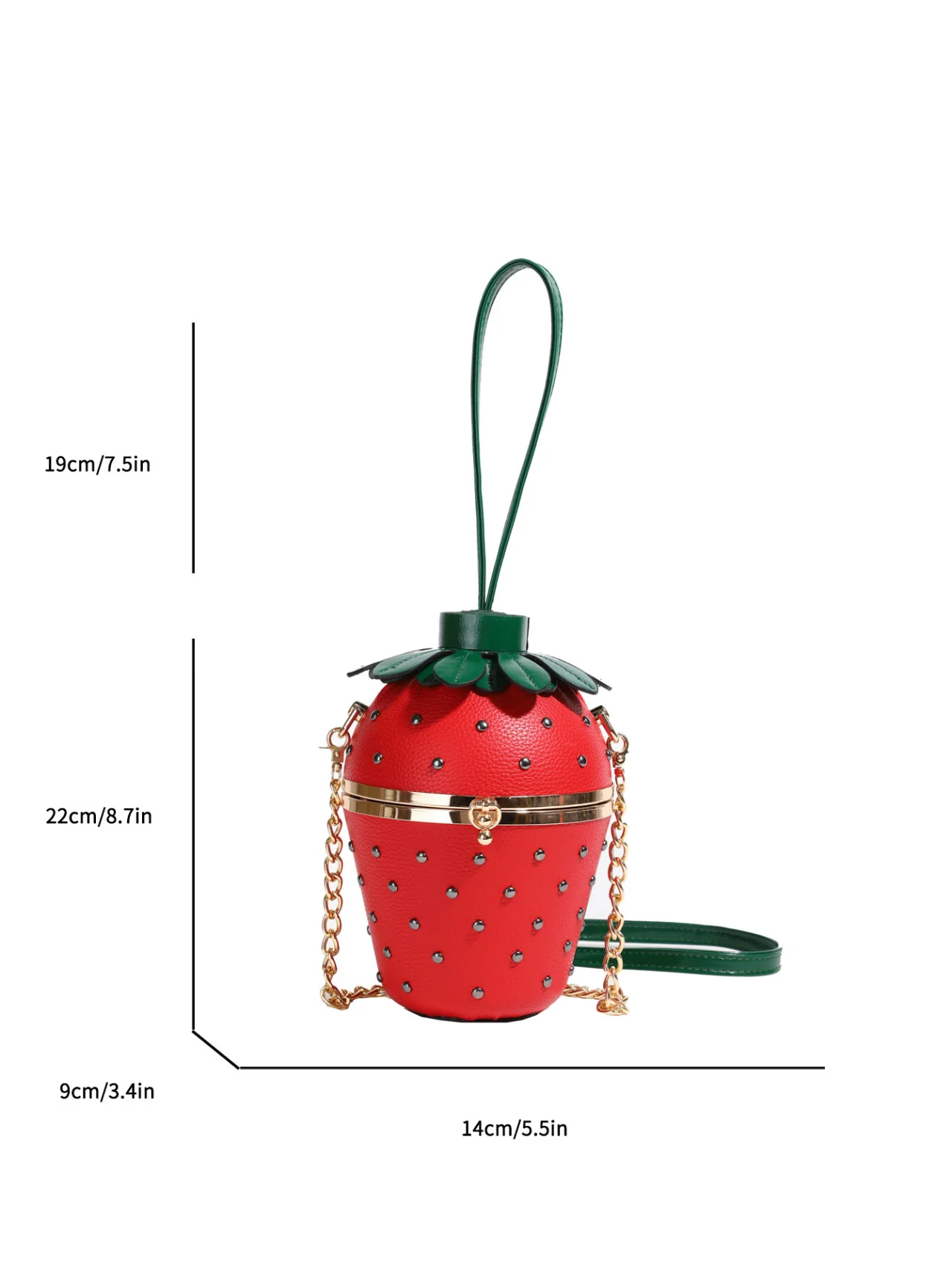 Strawberry Design Fun Crossbody Bag - Image 16