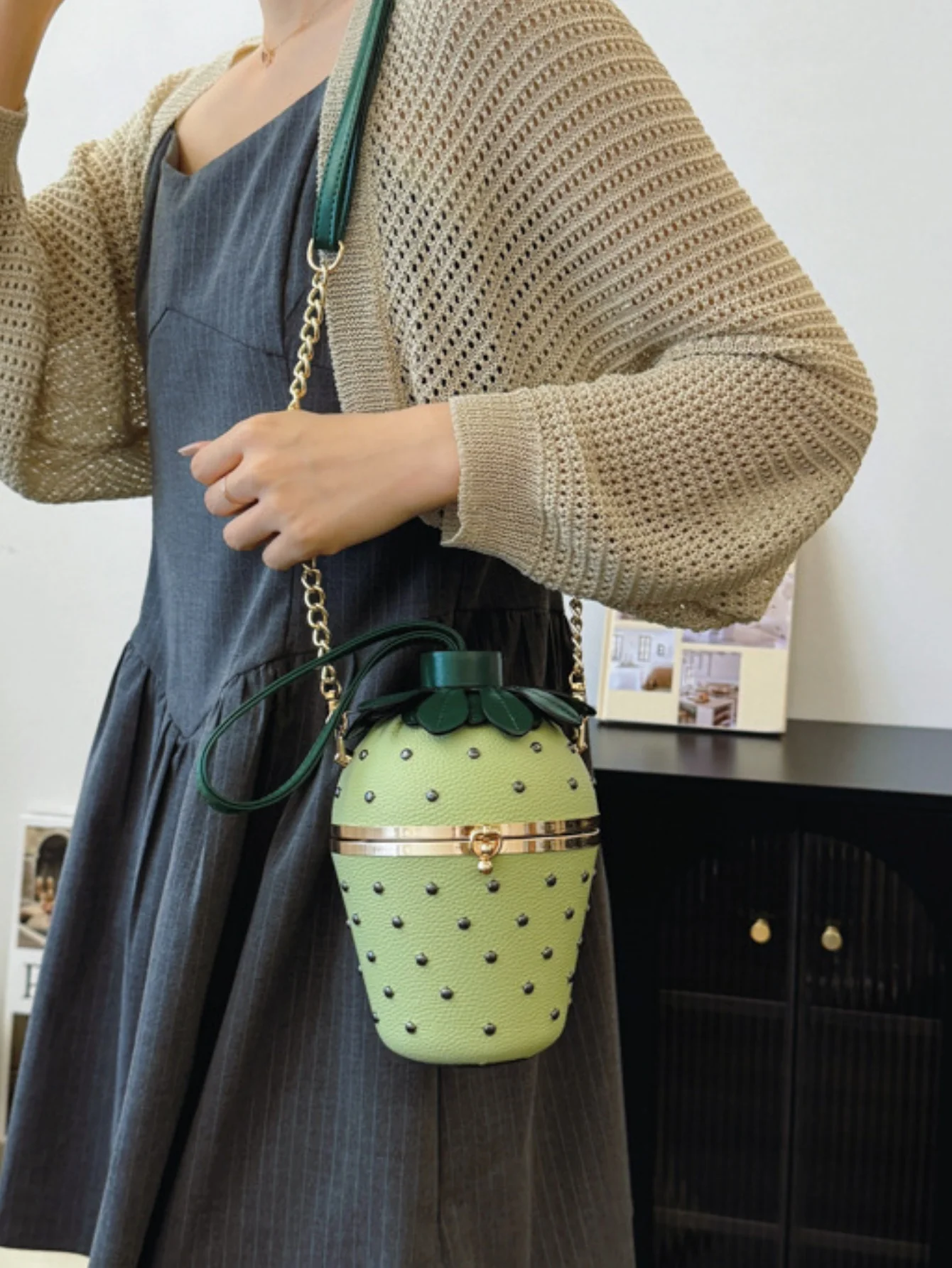 Strawberry Design Fun Crossbody Bag - Image 3