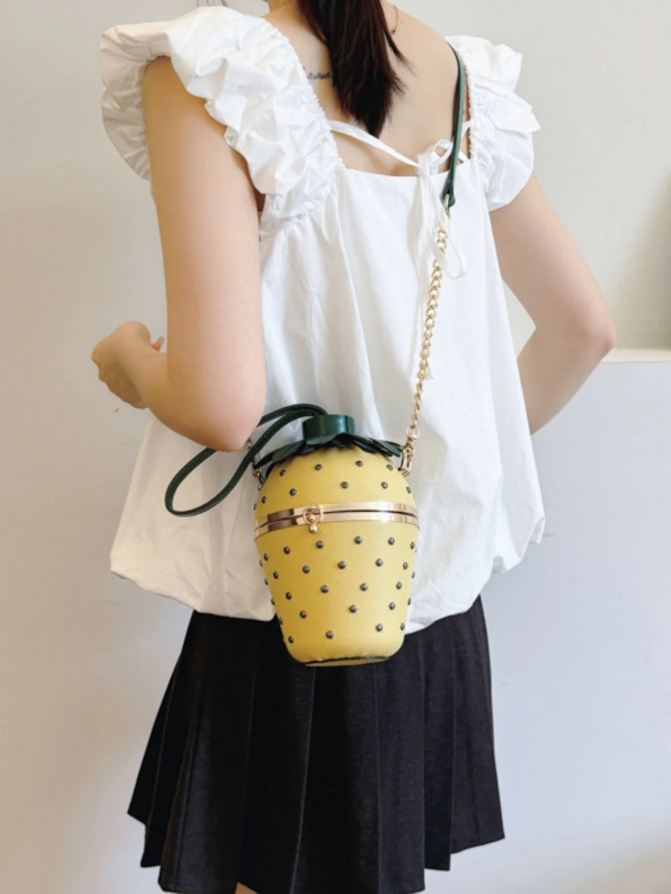 Strawberry Design Fun Crossbody Bag - Image 5