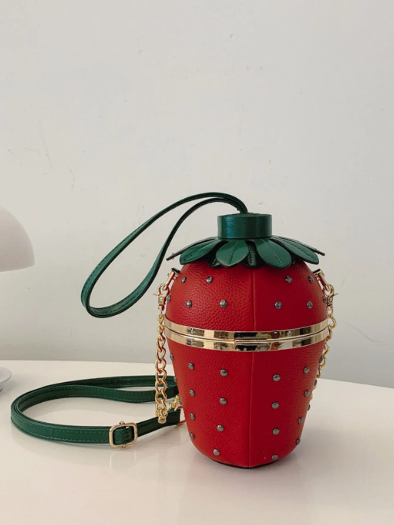 Strawberry Design Fun Crossbody Bag - Image 9