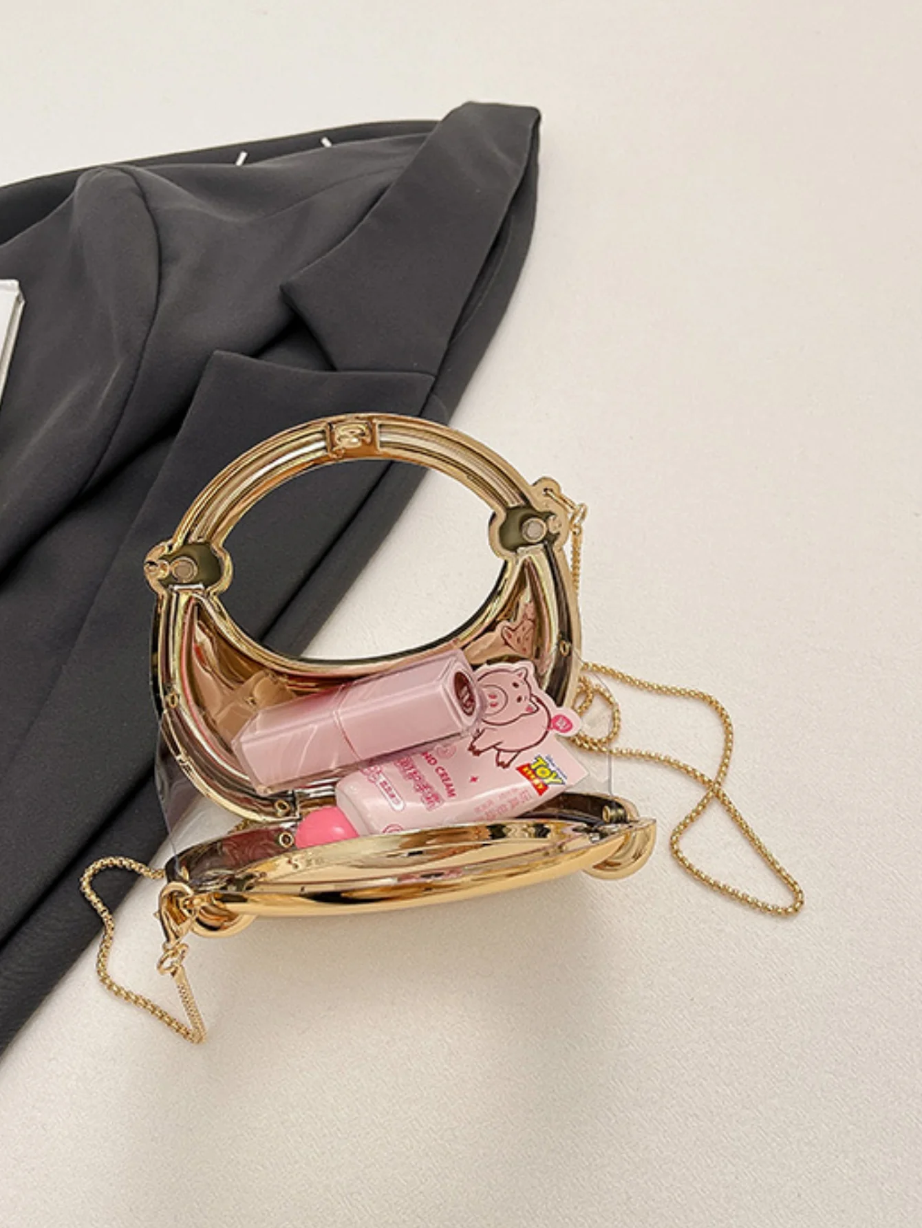 Chain Banquet Wristlet Rope Knot Handbag Acrylic Crossbody Bag - Image 18