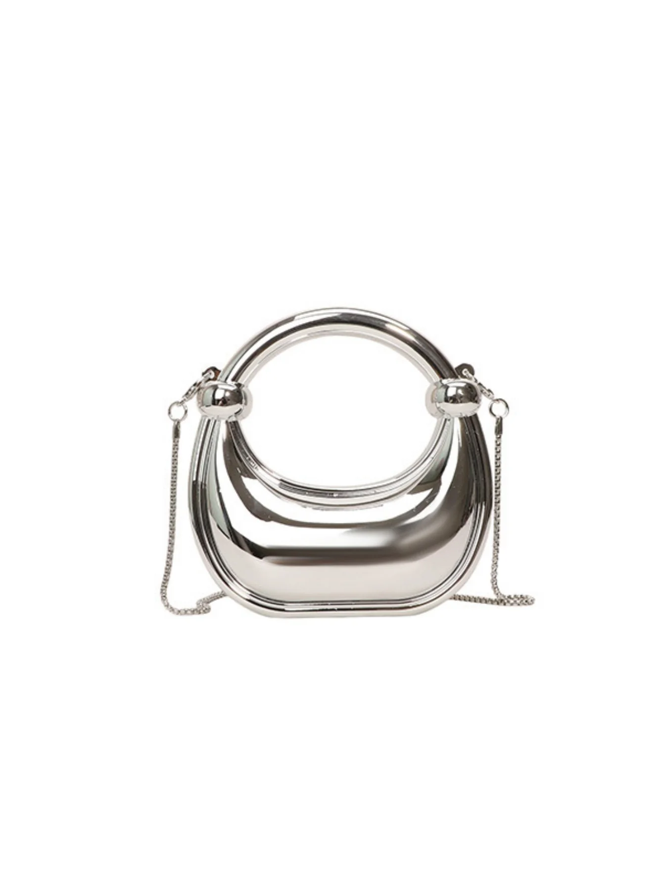 Chain Banquet Wristlet Rope Knot Handbag Acrylic Crossbody Bag - Image 3
