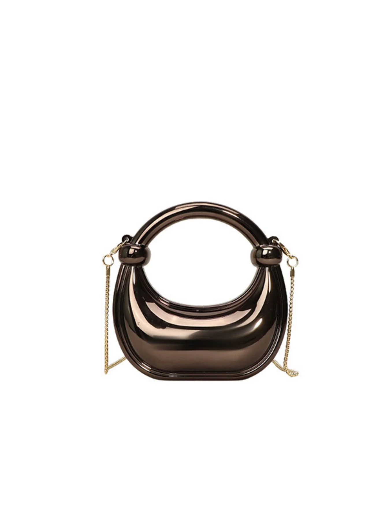 Chain Banquet Wristlet Rope Knot Handbag Acrylic Crossbody Bag - Image 9