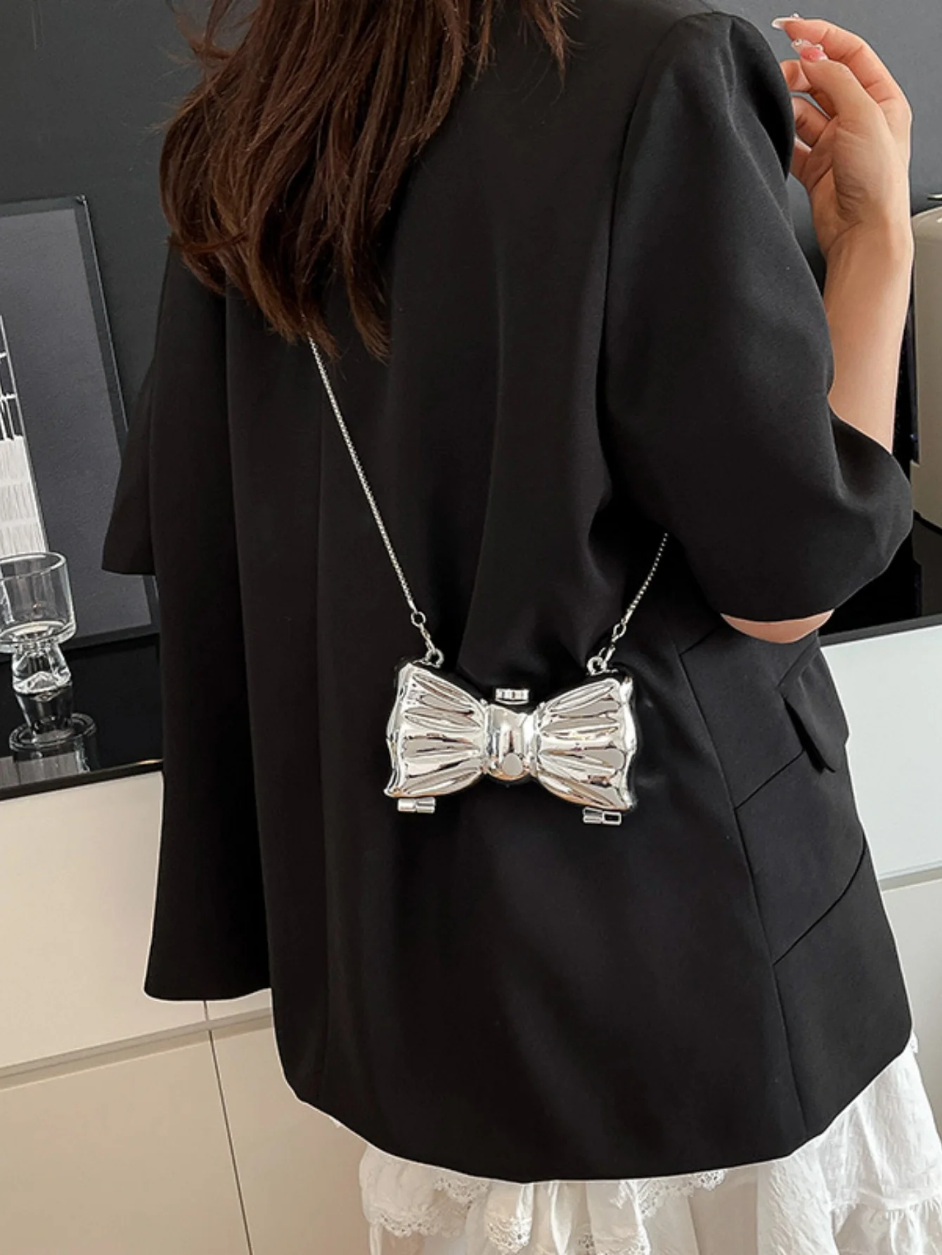Miniature Bow Evening Chain Shoulder/crossbody Bag - Image 2